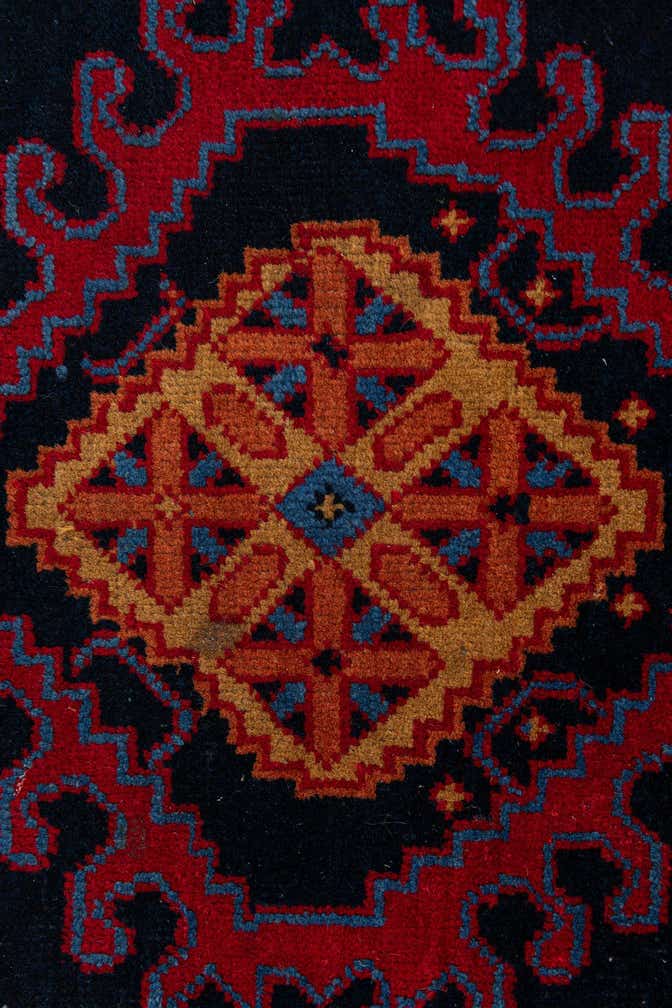 2' 10 x 12' 2 Hand Knotted Hamedan Persian Wool Runner Rug