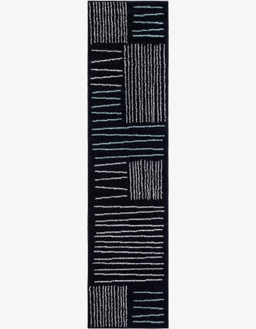 Navy Blue Hanahan Runner Rug