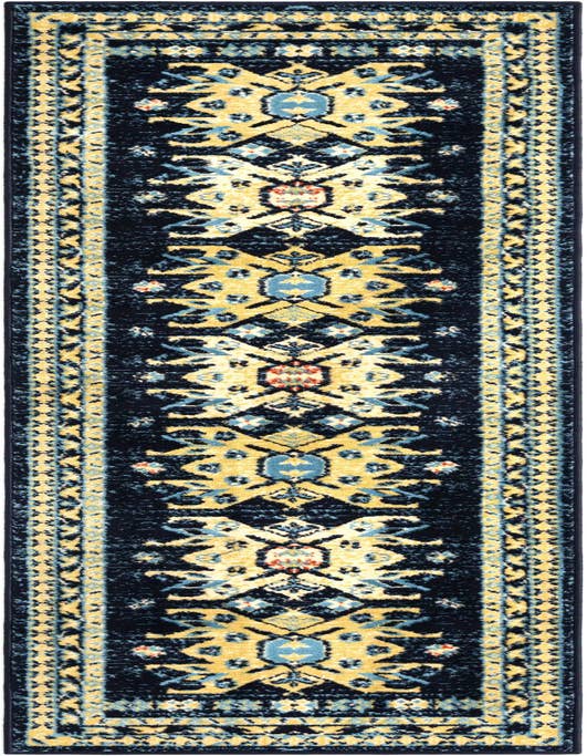 Detail image of 2' x 8' 2 Heriz Design Runner Rug