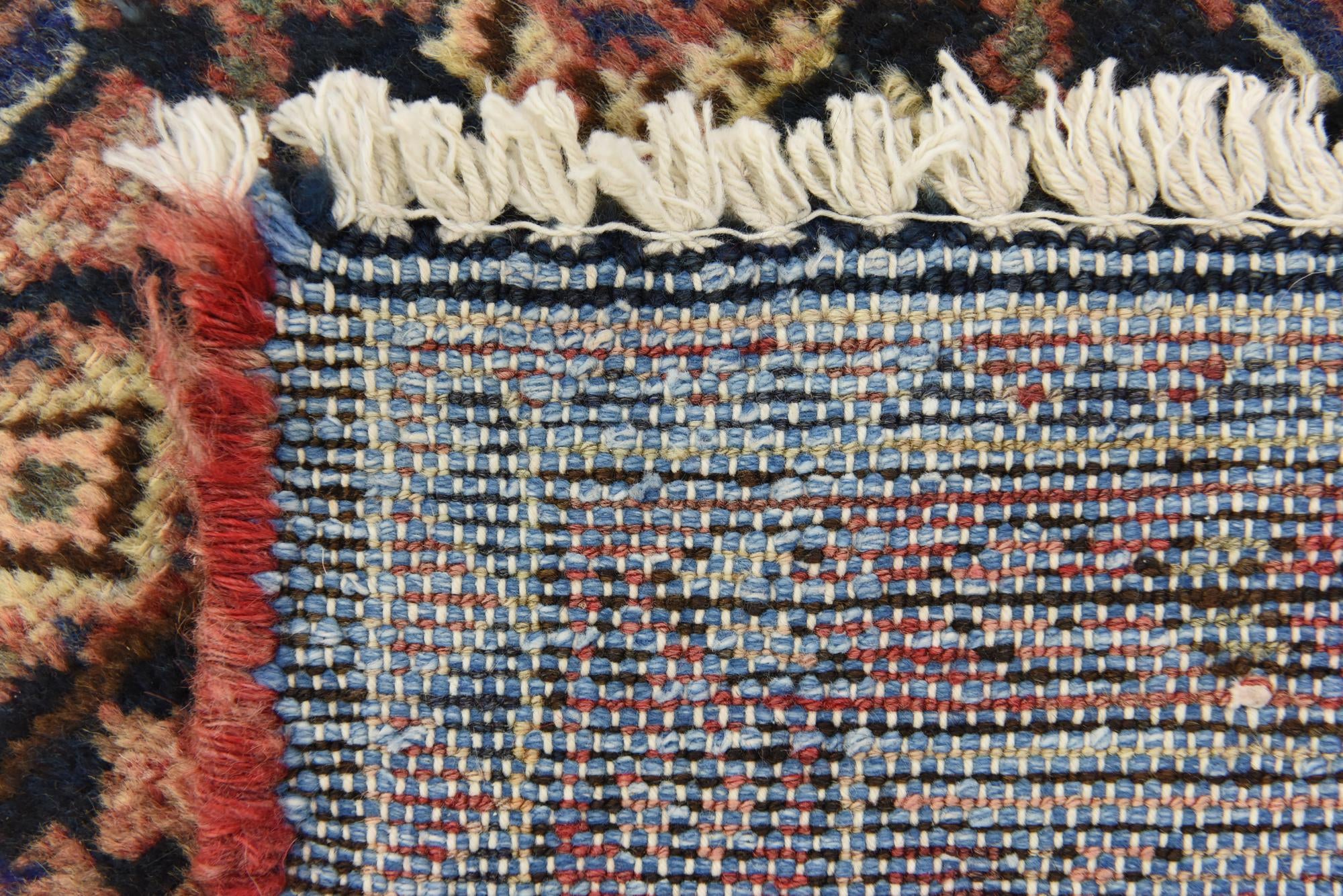 3' 8 x 10' 6 Hand Knotted Hossainabad Persian Wool Runner Rug