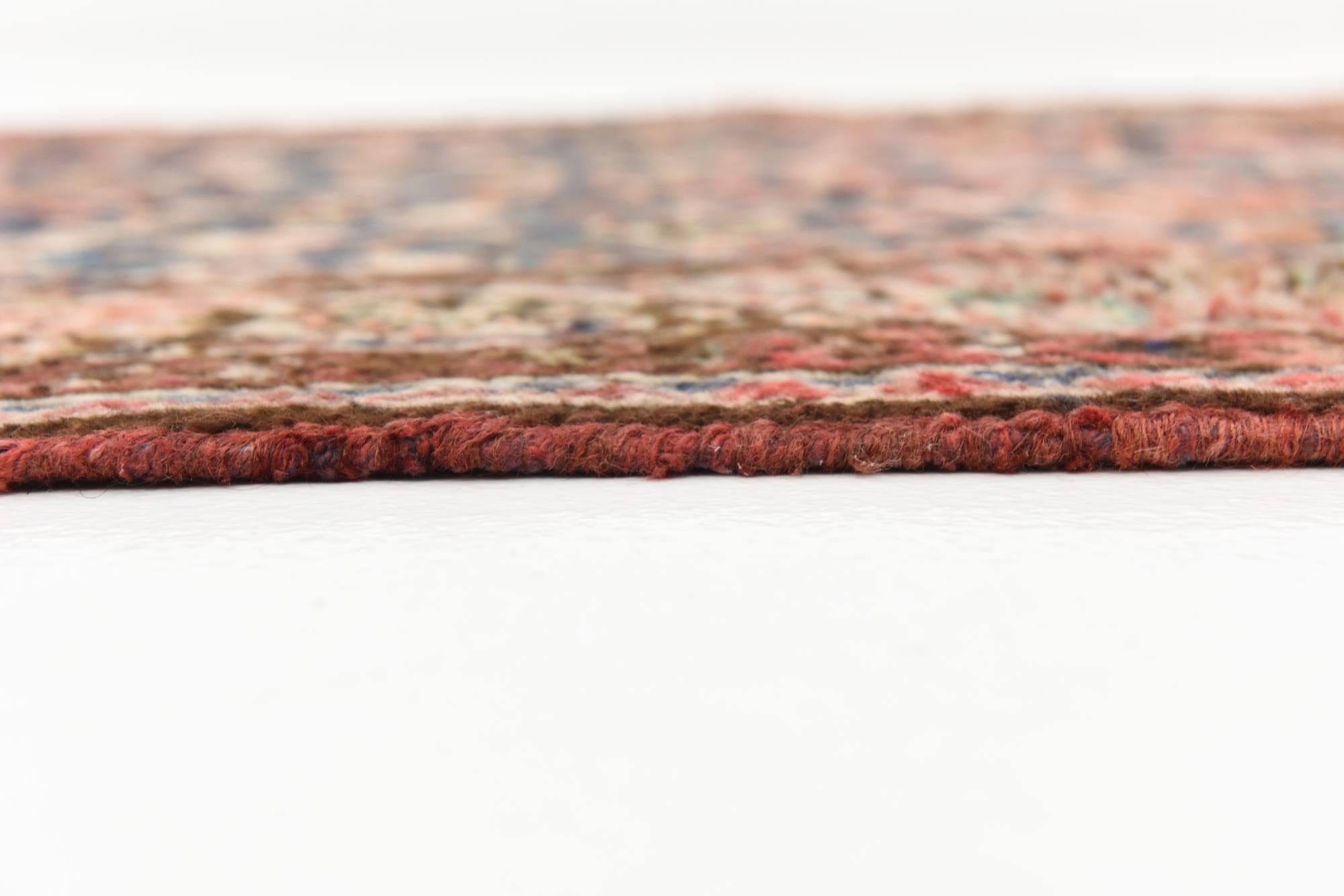 3' 8 x 10' 6 Hand Knotted Hossainabad Persian Wool Runner Rug