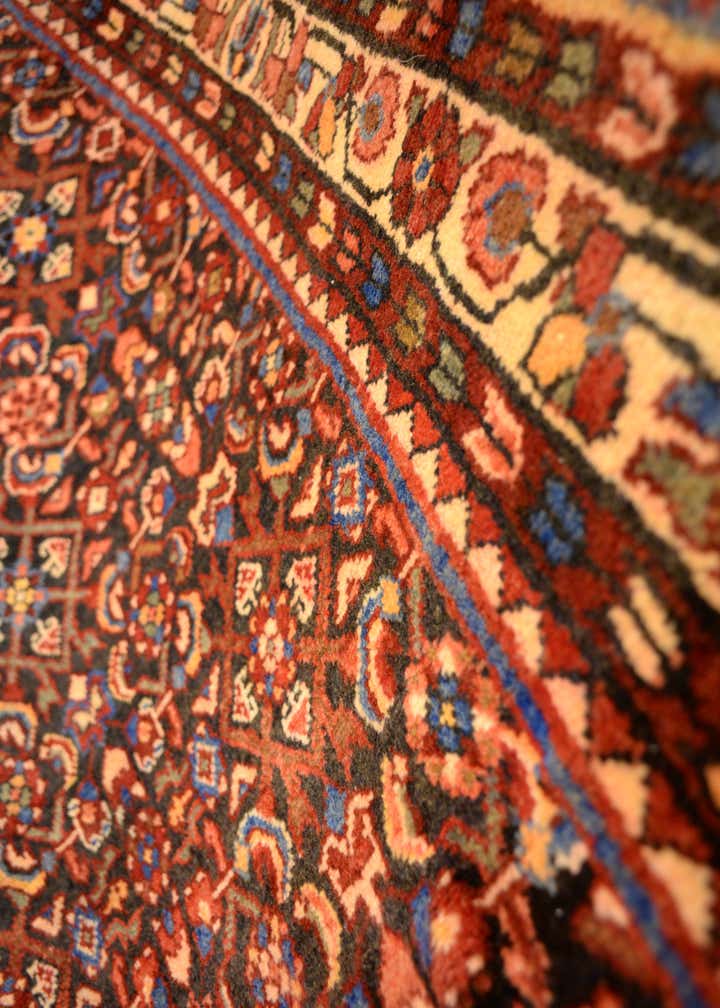 3' 8 x 12' 10 Hand Knotted Hossainabad Persian Wool Runner Rug