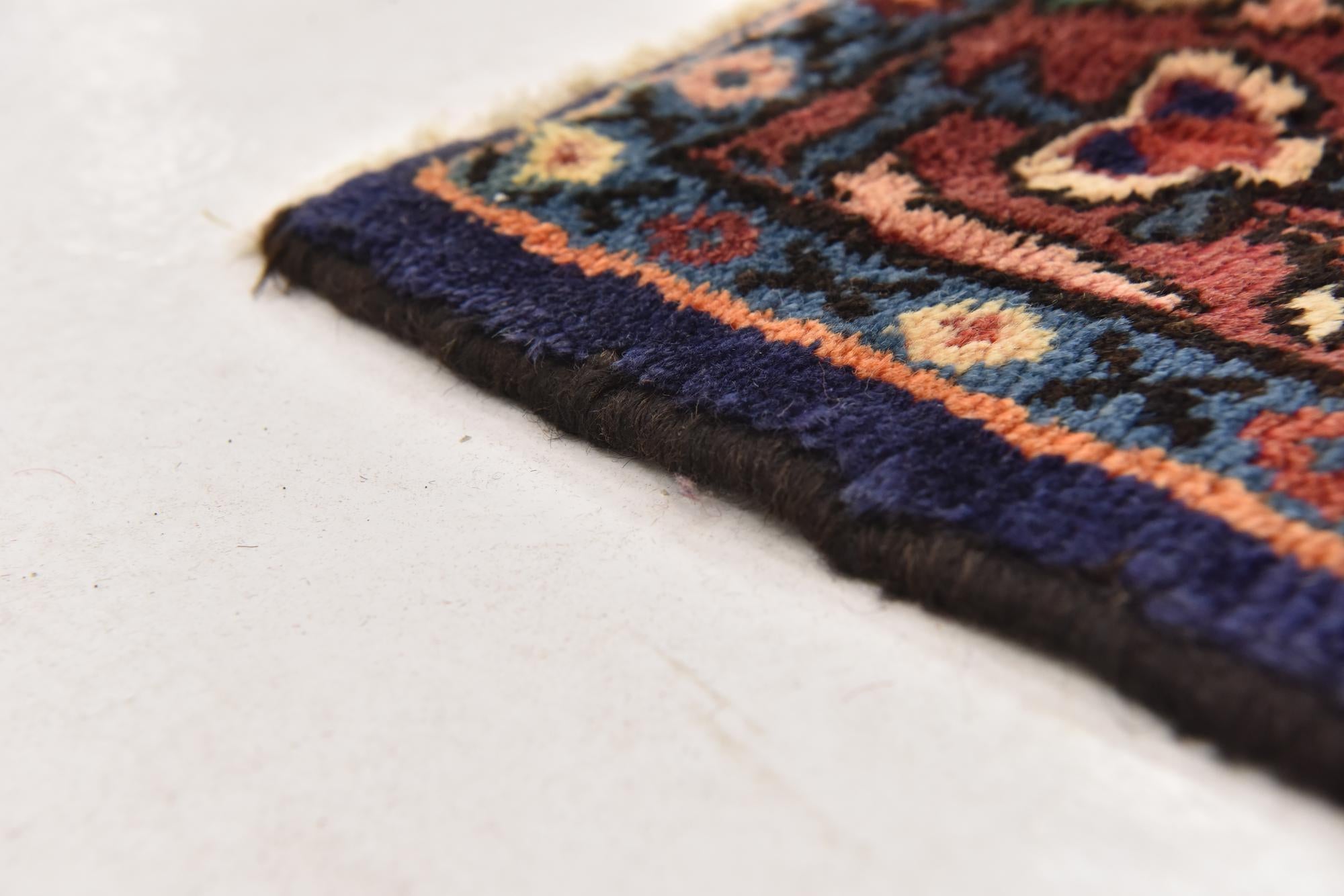 4' 10 x 10' 2 Hand Knotted Hossainabad Persian Wool Runner Rug