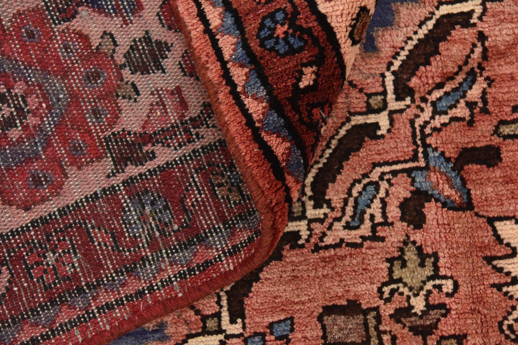 5' 9 x 10' 8 Hand Knotted Hossainabad Persian Wool Runner Rug