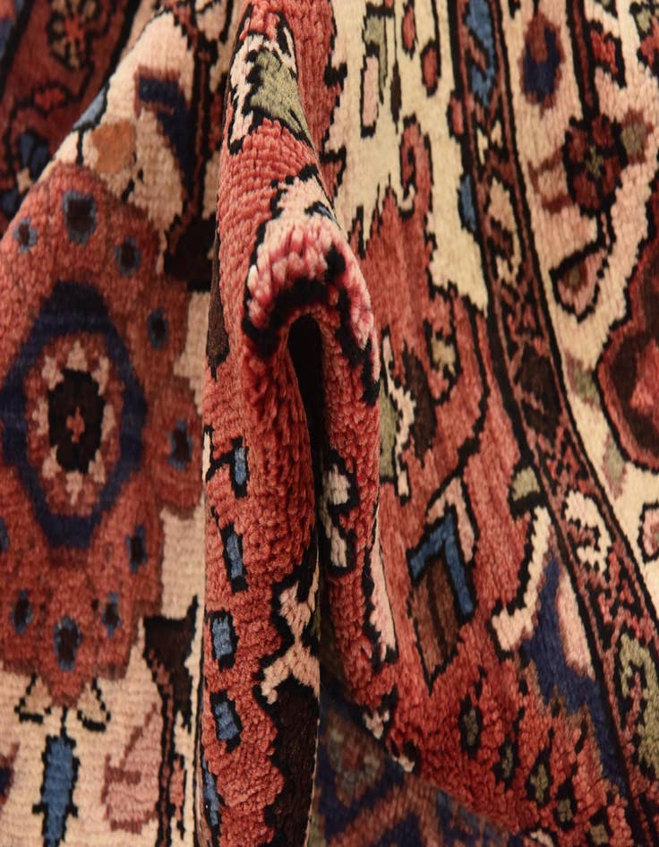 Detail image of 5' 9 x 10' 8  Hand Knotted Hossainabad Persian Wool Runner Rug