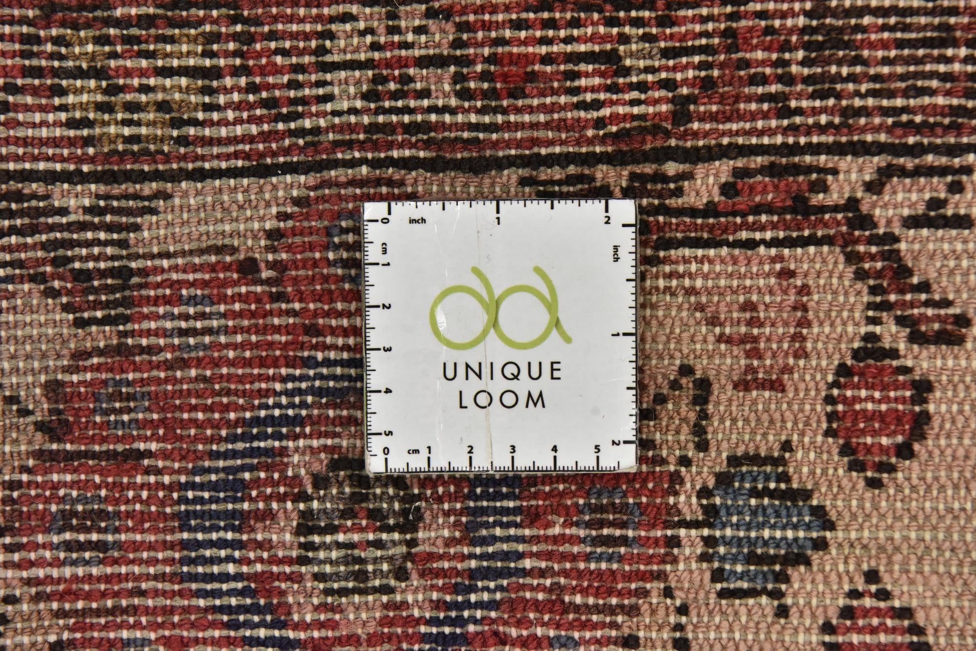 5' 9 x 10' 8 Hand Knotted Hossainabad Persian Wool Runner Rug