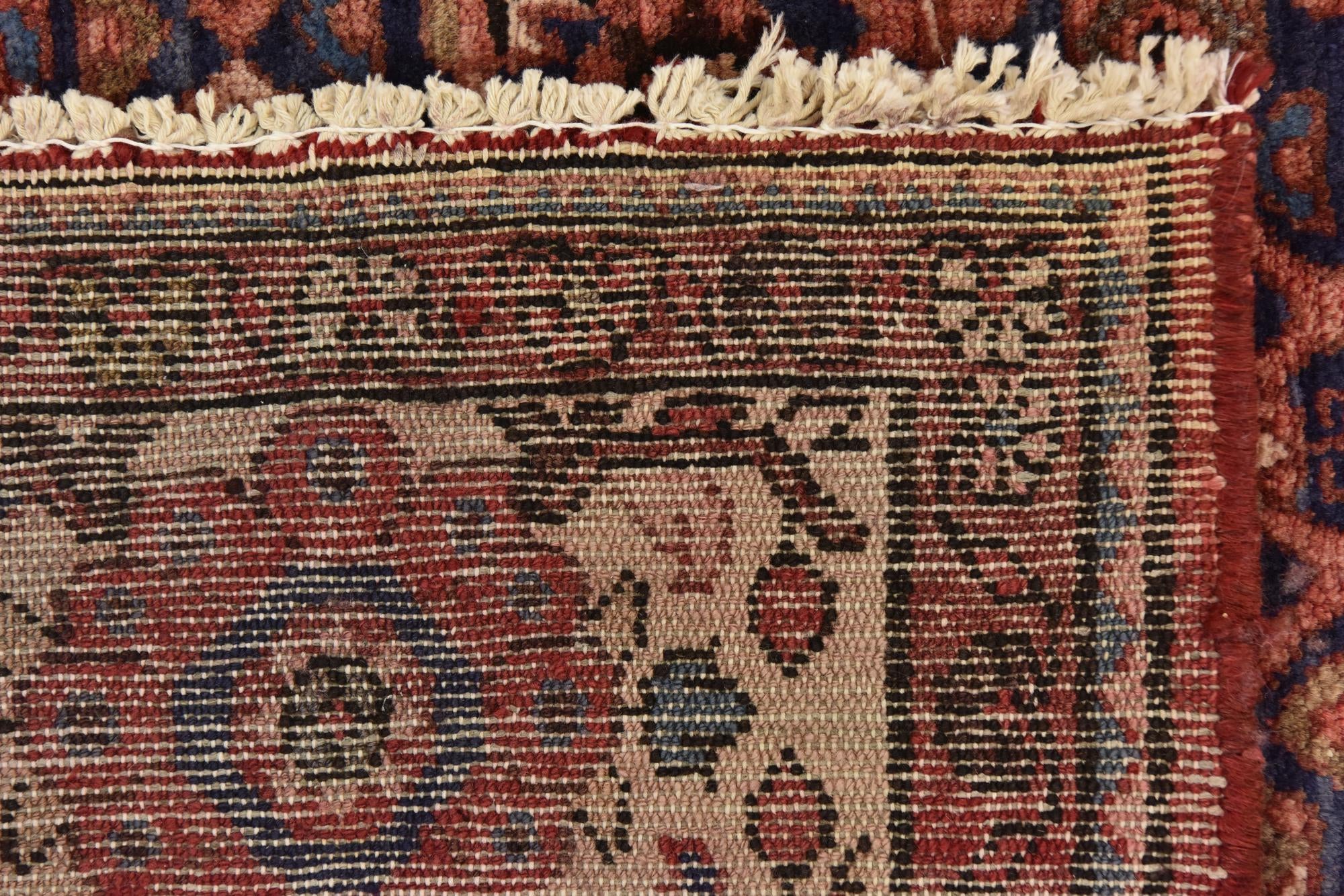 5' 9 x 10' 8 Hand Knotted Hossainabad Persian Wool Runner Rug