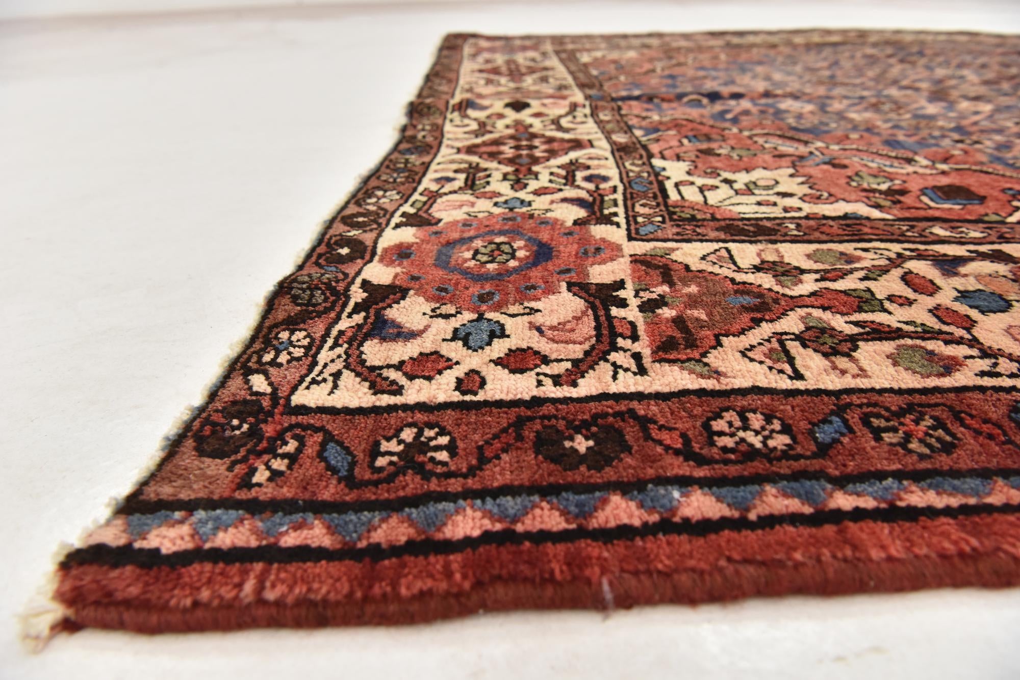 5' 9 x 10' 8 Hand Knotted Hossainabad Persian Wool Runner Rug