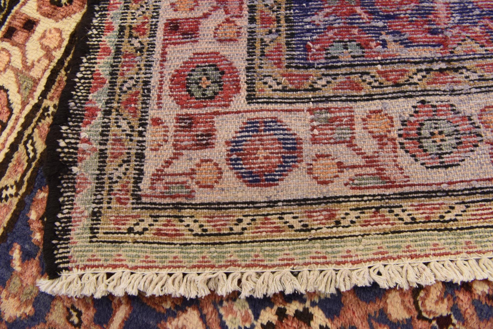 105cm x 320cm anudado a mano Hossainabad Alfombra Persa Lana Pasillera