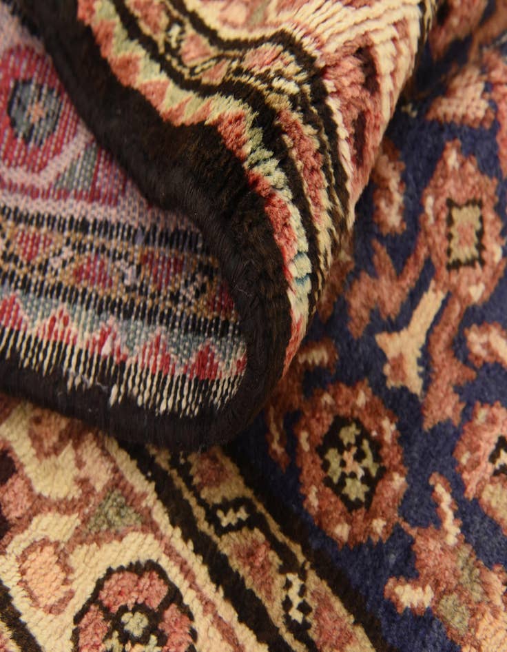 Detail image of 3' 5 x 10' 6  Hand Knotted Hossainabad Persian Wool Runner Rug
