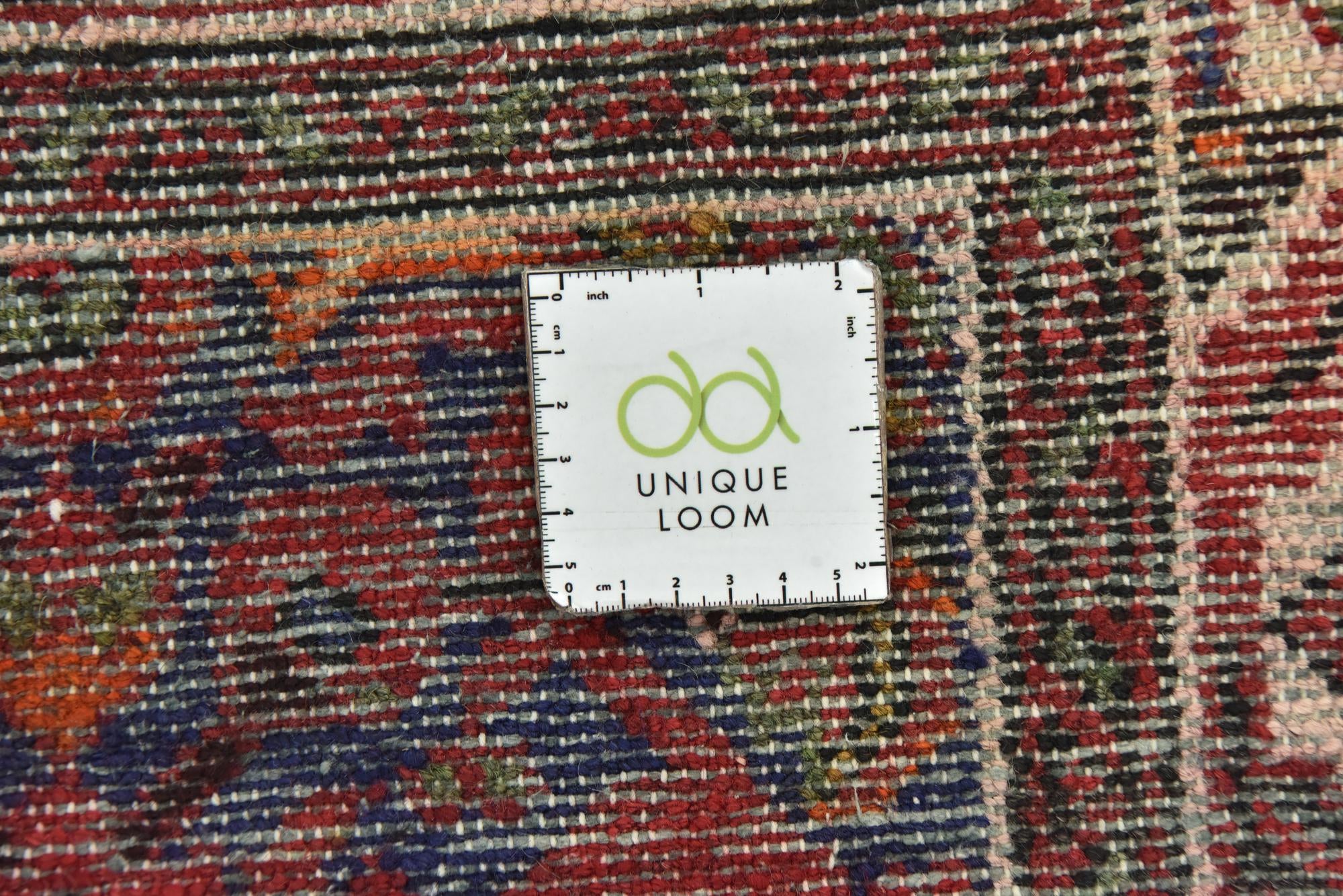 3' 9 x 10' 7 Hand Knotted Hossainabad Persian Wool Runner Rug