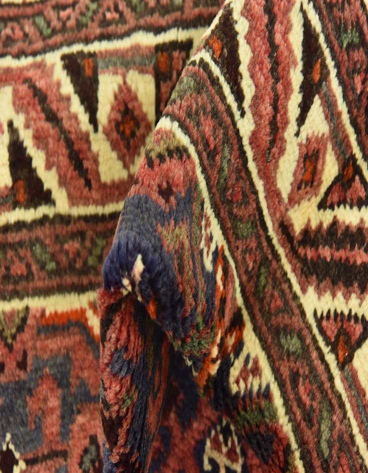 Detail image of 3' 9 x 10' 7  Hand Knotted Hossainabad Persian Wool Runner Rug