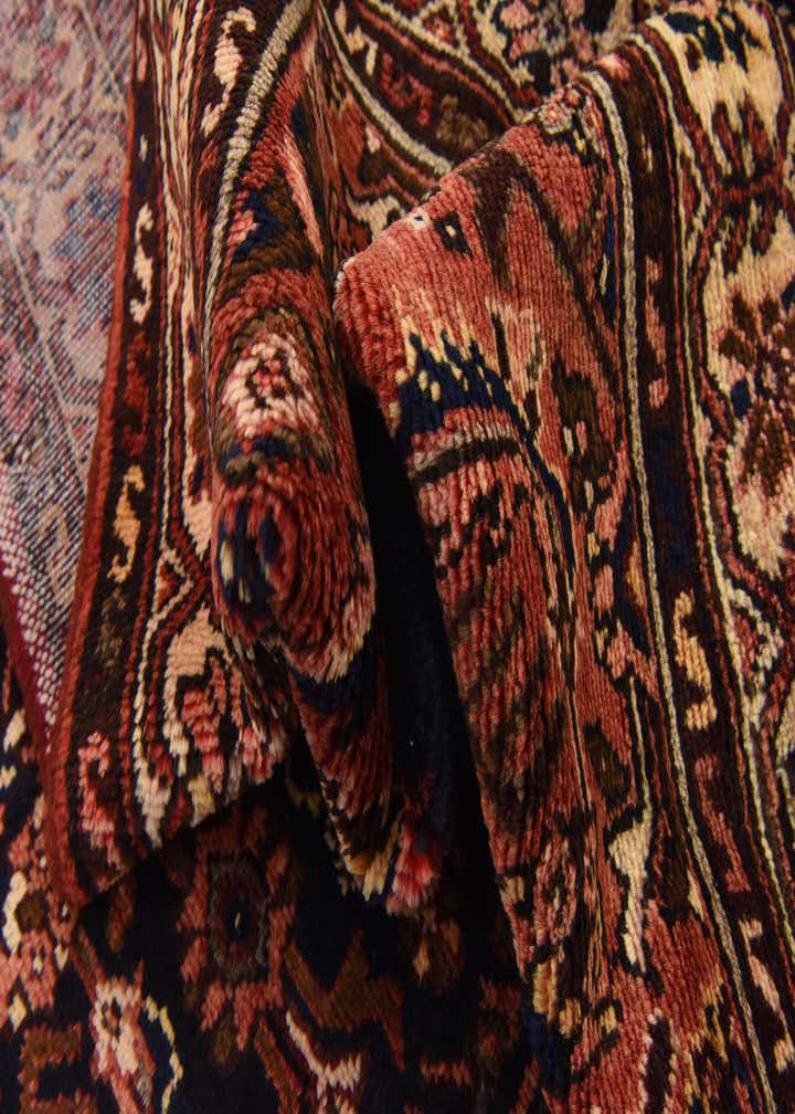 3' 6 x 10' 4 Hand Knotted Hossainabad Persian Wool Runner Rug