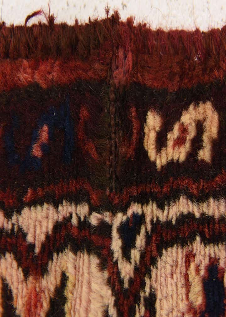 3' 6 x 10' 4 Hand Knotted Hossainabad Persian Wool Runner Rug