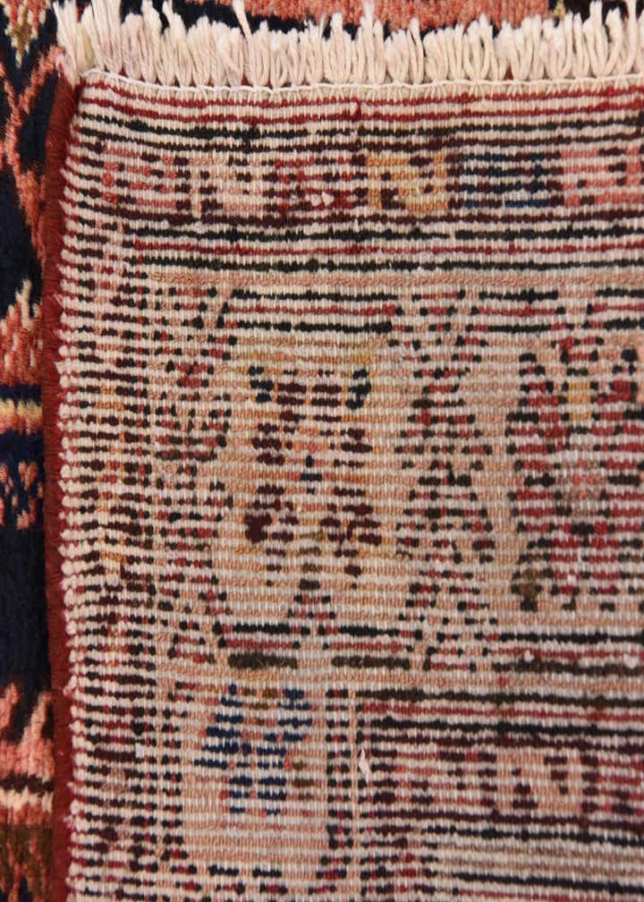 3' 6 x 10' 4 Hand Knotted Hossainabad Persian Wool Runner Rug