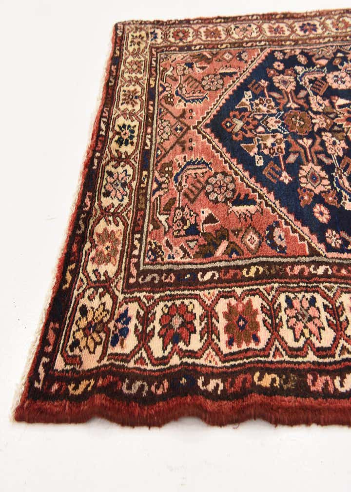 3' 6 x 10' 4 Hand Knotted Hossainabad Persian Wool Runner Rug