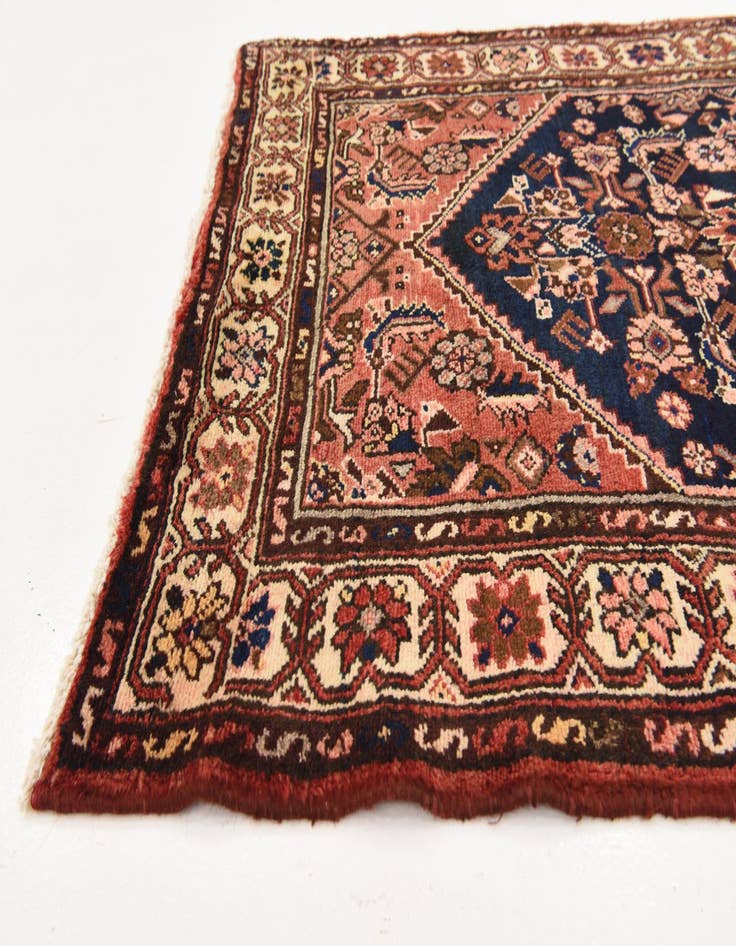 Detail image of 3' 6 x 10' 4 Hand Knotted Hossainabad Persian Wool Runner Rug