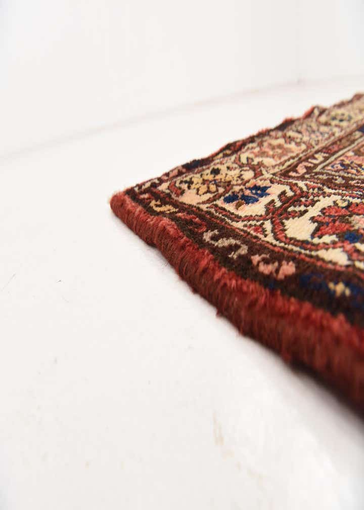 3' 6 x 10' 4 Hand Knotted Hossainabad Persian Wool Runner Rug
