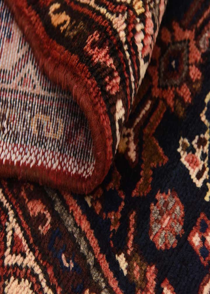 3' 6 x 10' 4 Hand Knotted Hossainabad Persian Wool Runner Rug