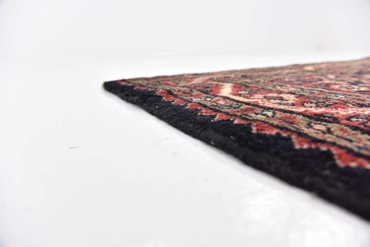 3' 8 x 11' 2 Hand Knotted Hossainabad Persian Wool Runner Rug