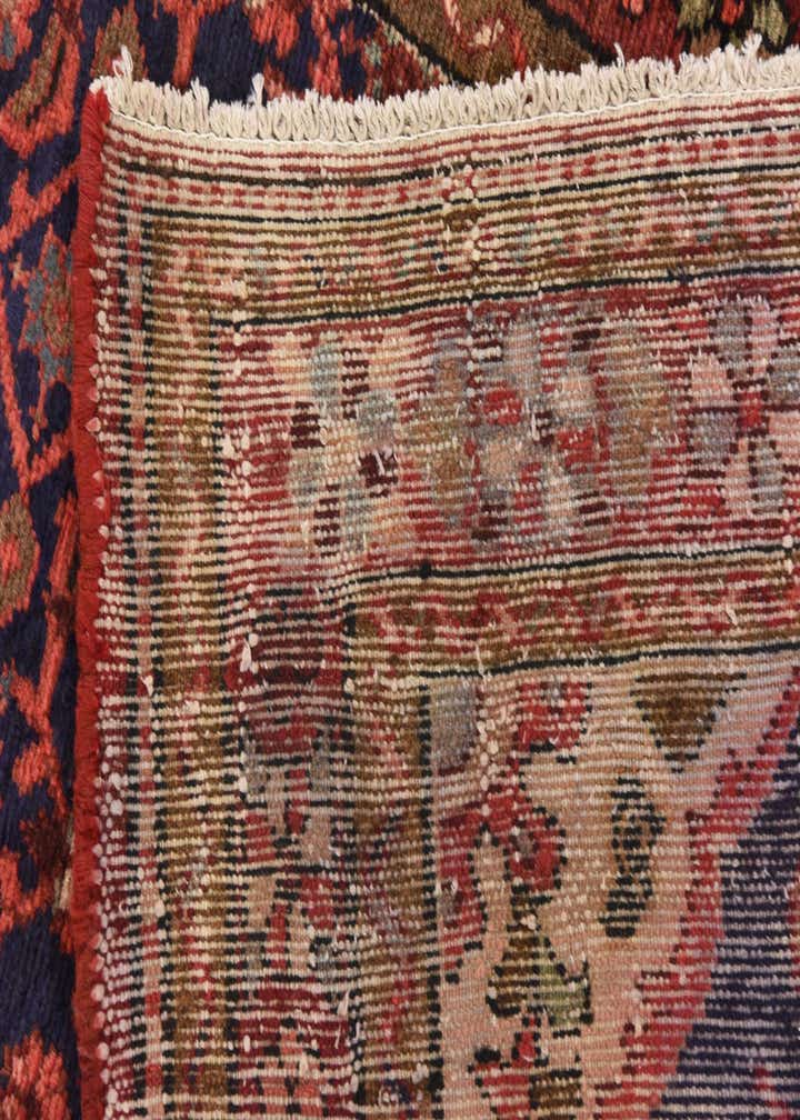 3' 7 x 10' 1 Hand Knotted Hossainabad Persian Wool Runner Rug