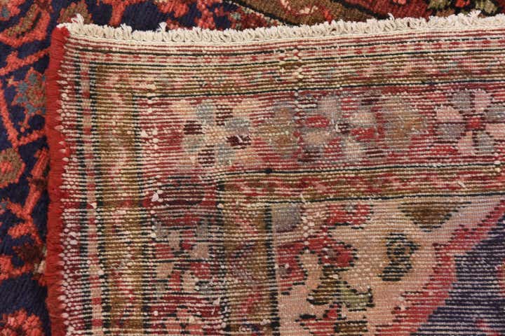 3' 7 x 10' 1 Hand Knotted Hossainabad Persian Wool Runner Rug