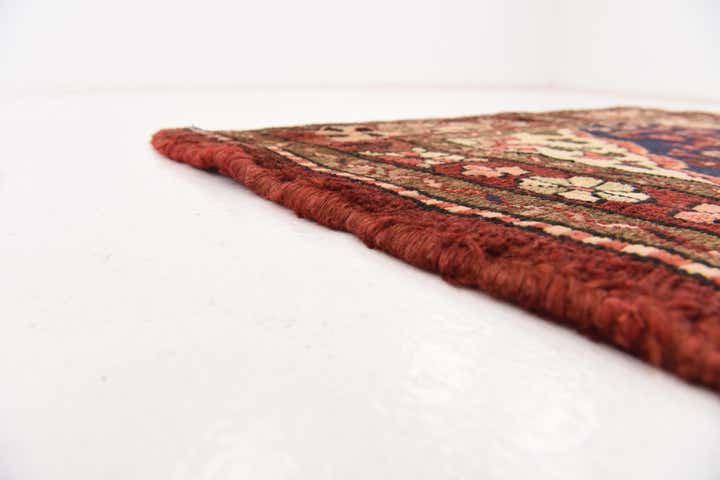 3' 7 x 10' 1 Hand Knotted Hossainabad Persian Wool Runner Rug