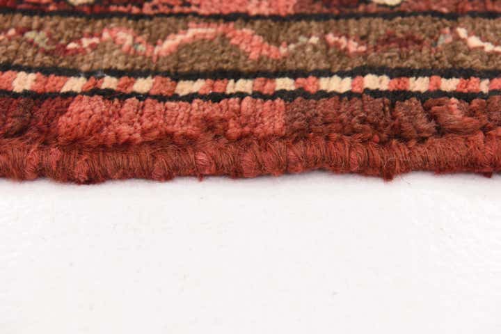 3' 7 x 10' 1 Hand Knotted Hossainabad Persian Wool Runner Rug