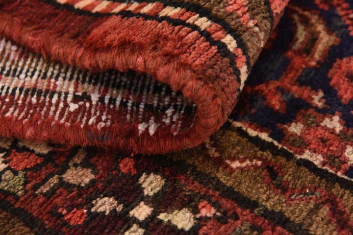3' 7 x 10' 1 Hand Knotted Hossainabad Persian Wool Runner Rug