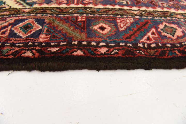 3' 5 x 9' 8 Hand Knotted Hossainabad Persian Wool Runner Rug