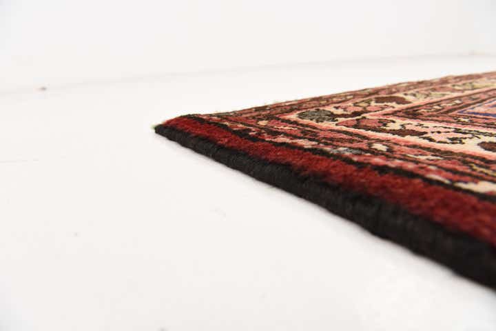 3' 10 x 9' 8 Hand Knotted Hossainabad Persian Wool Runner Rug