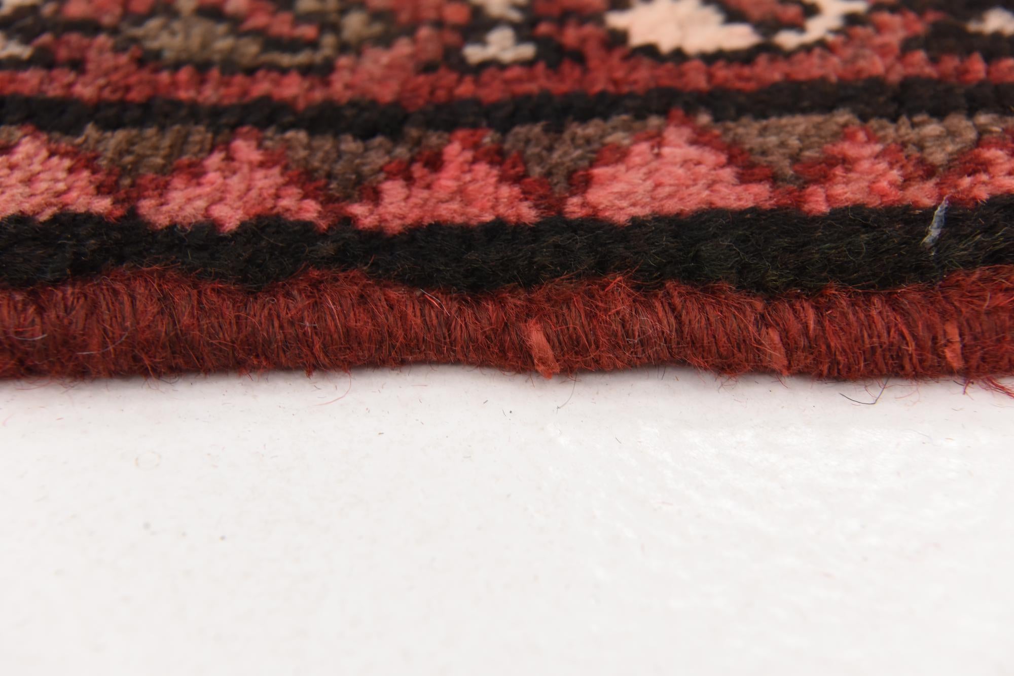 3' 10 x 10' 7 Hand Knotted Hossainabad Persian Wool Runner Rug