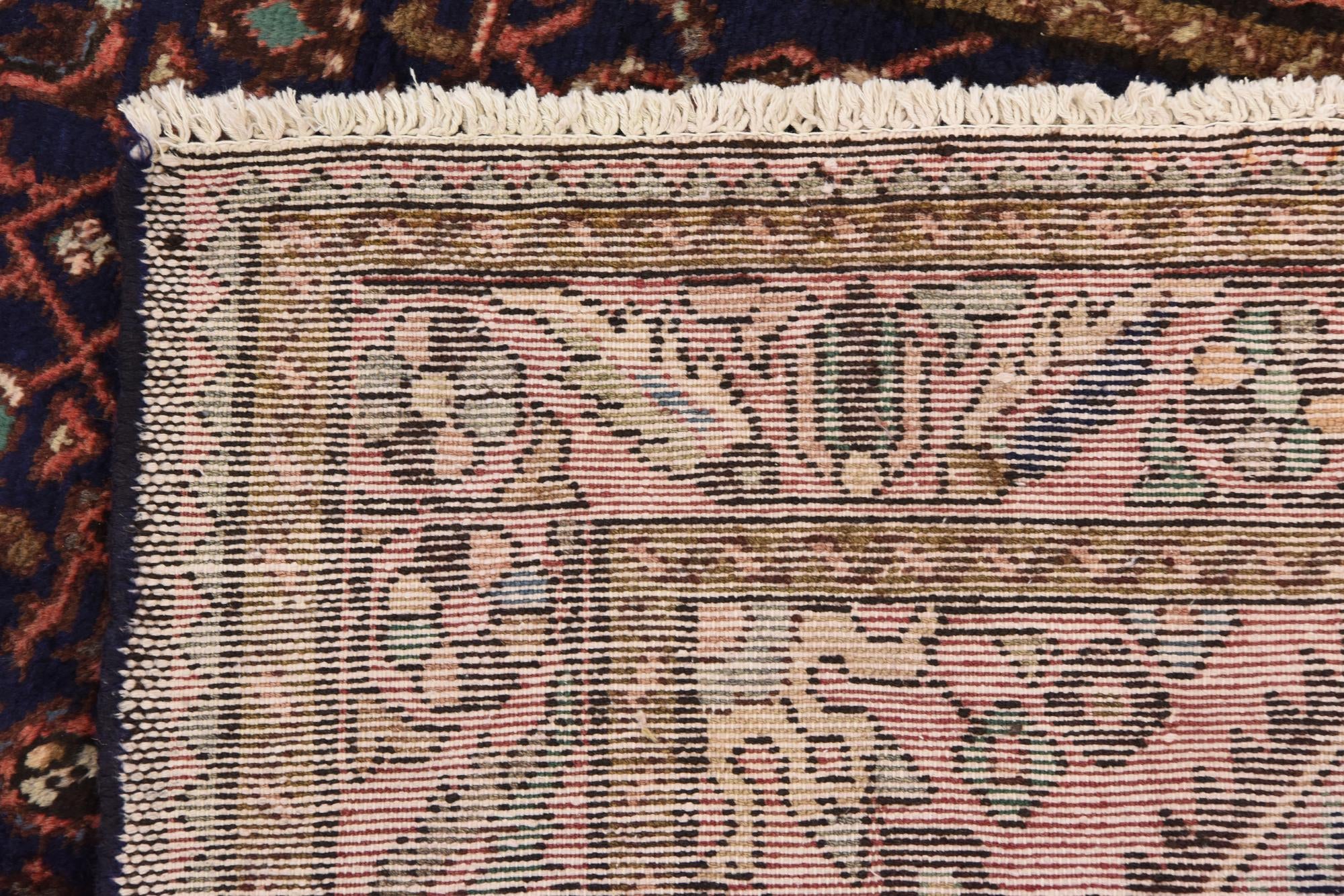 110cm x 315cm anudado a mano Hossainabad Alfombra Persa Lana Pasillera
