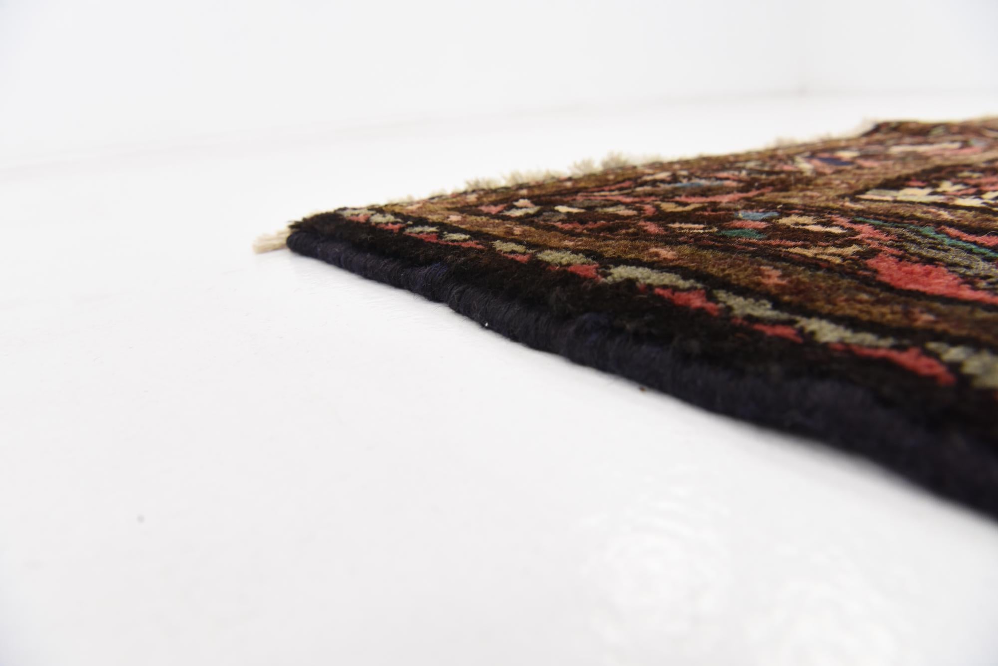 110cm x 315cm anudado a mano Hossainabad Alfombra Persa Lana Pasillera