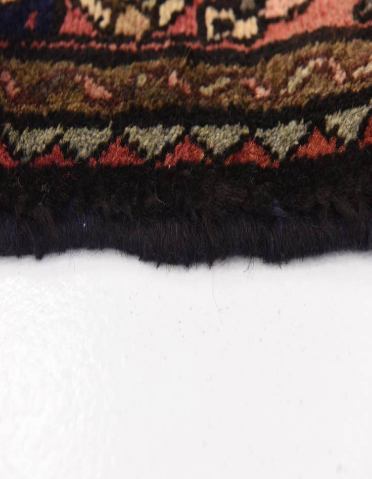 Detail image of 3' 8 x 10' 4  Hand Knotted Hossainabad Persian Wool Runner Rug