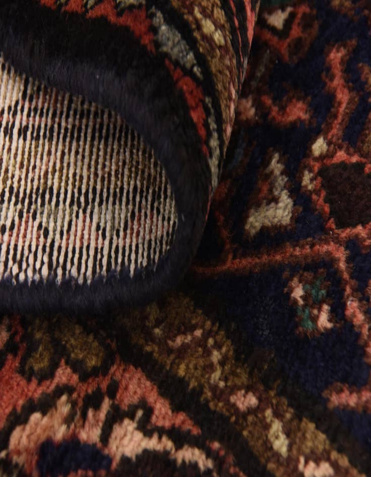 Detail image of 3' 8 x 10' 4  Hand Knotted Hossainabad Persian Wool Runner Rug