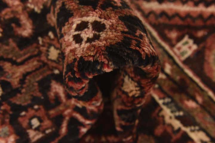 5' 2 x 10' 2 Hand Knotted Hossainabad Persian Wool Runner Rug