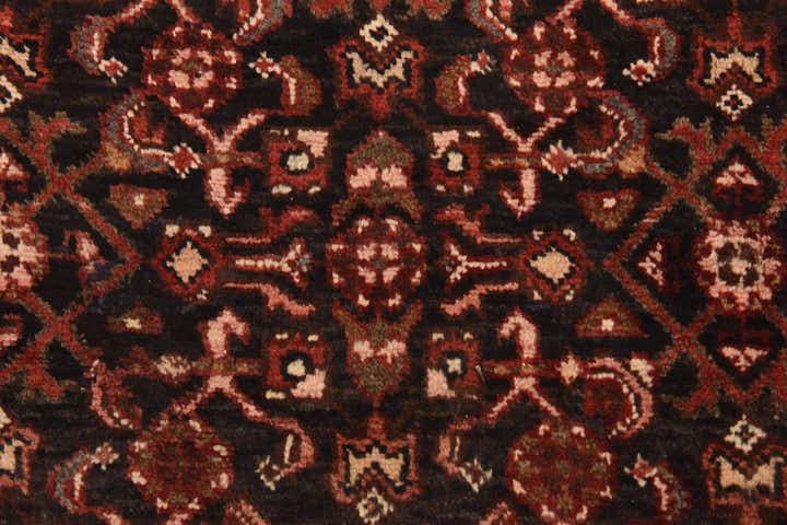 5' 2 x 10' 2 Hand Knotted Hossainabad Persian Wool Runner Rug