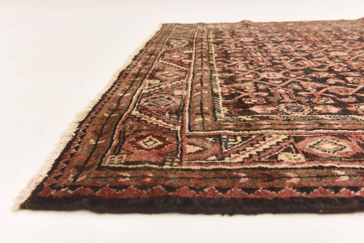 Detail image of 5' 2 x 10' 2 Hand Knotted Hossainabad Persian Wool Runner Rug