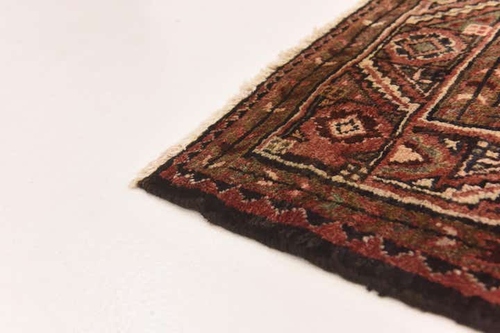 5' 2 x 10' 2 Hand Knotted Hossainabad Persian Wool Runner Rug