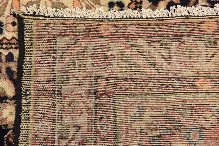 5' 3 x 11' Hand Knotted Hossainabad Persian Wool Runner Rug