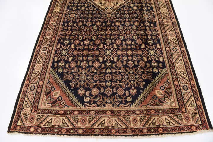 5' 3 x 11' Hand Knotted Hossainabad Persian Wool Runner Rug