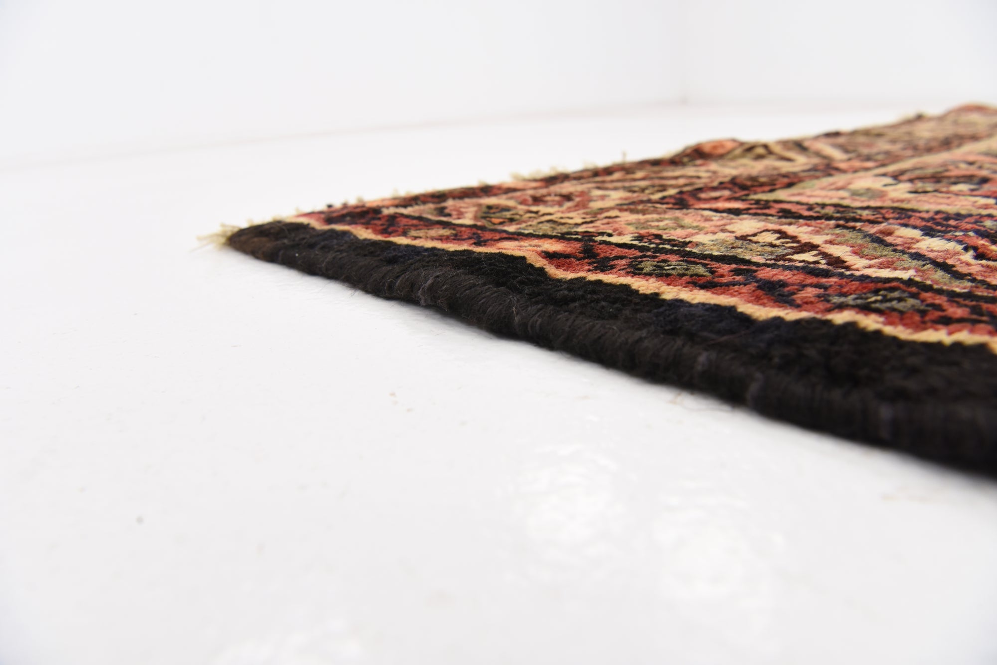 5' 3 x 11' Hand Knotted Hossainabad Persian Wool Runner Rug