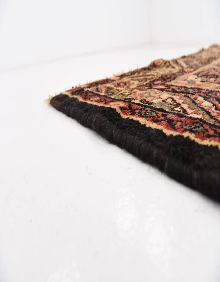 Detail image of 5' 3 x 11'  Hand Knotted Hossainabad Persian Wool Runner Rug