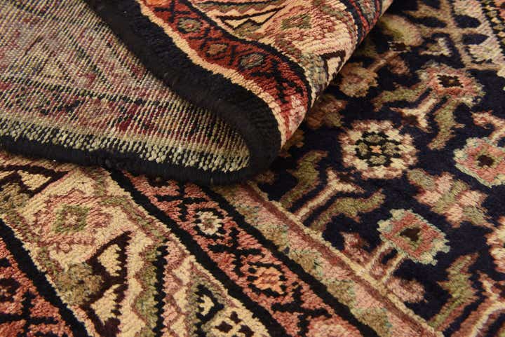 5' 3 x 11' Hand Knotted Hossainabad Persian Wool Runner Rug