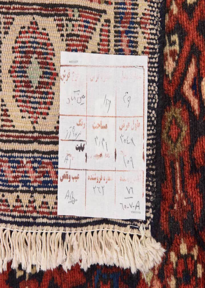 3' 7 x 9' 10 Hand Knotted Hossainabad Persian Wool Runner Rug