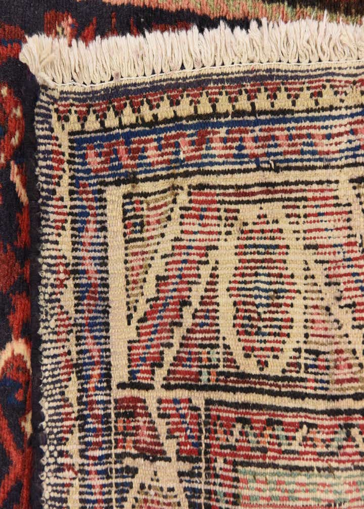 3' 7 x 9' 10 Hand Knotted Hossainabad Persian Wool Runner Rug