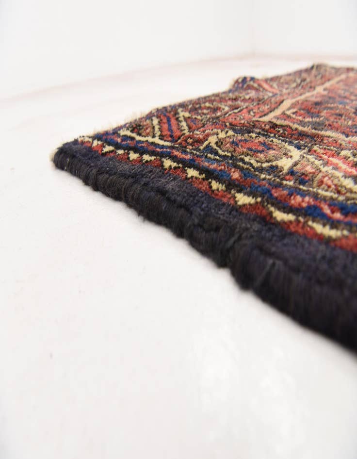 Detail image of 3' 7 x 9' 10 Hand Knotted Hossainabad Persian Wool Runner Rug