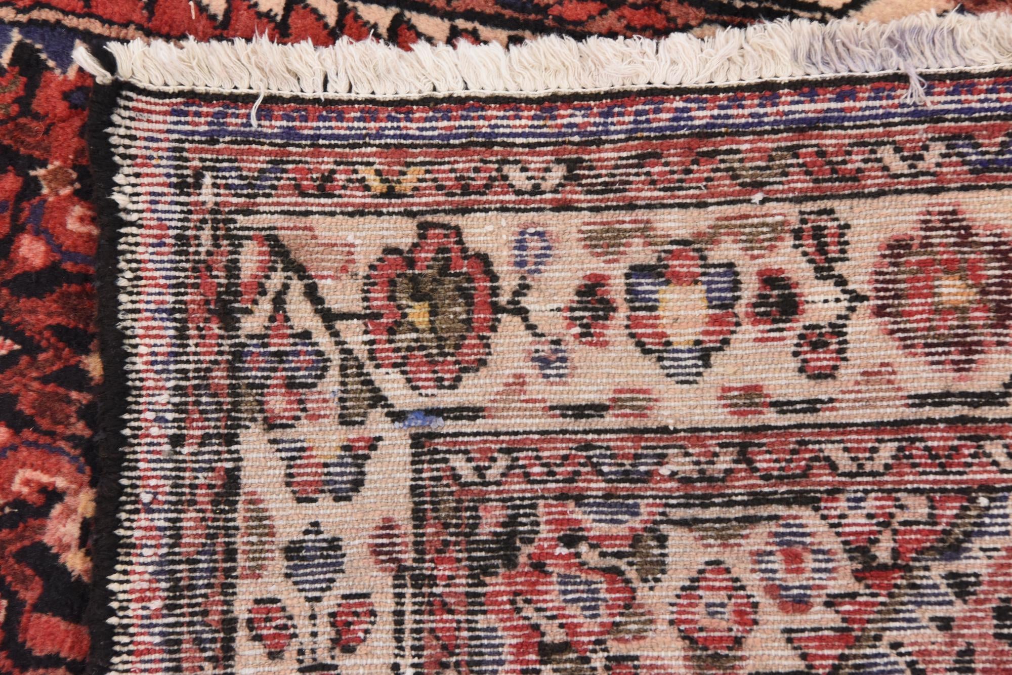 3' 10 x 10' 2 Hand Knotted Hossainabad Persian Wool Runner Rug