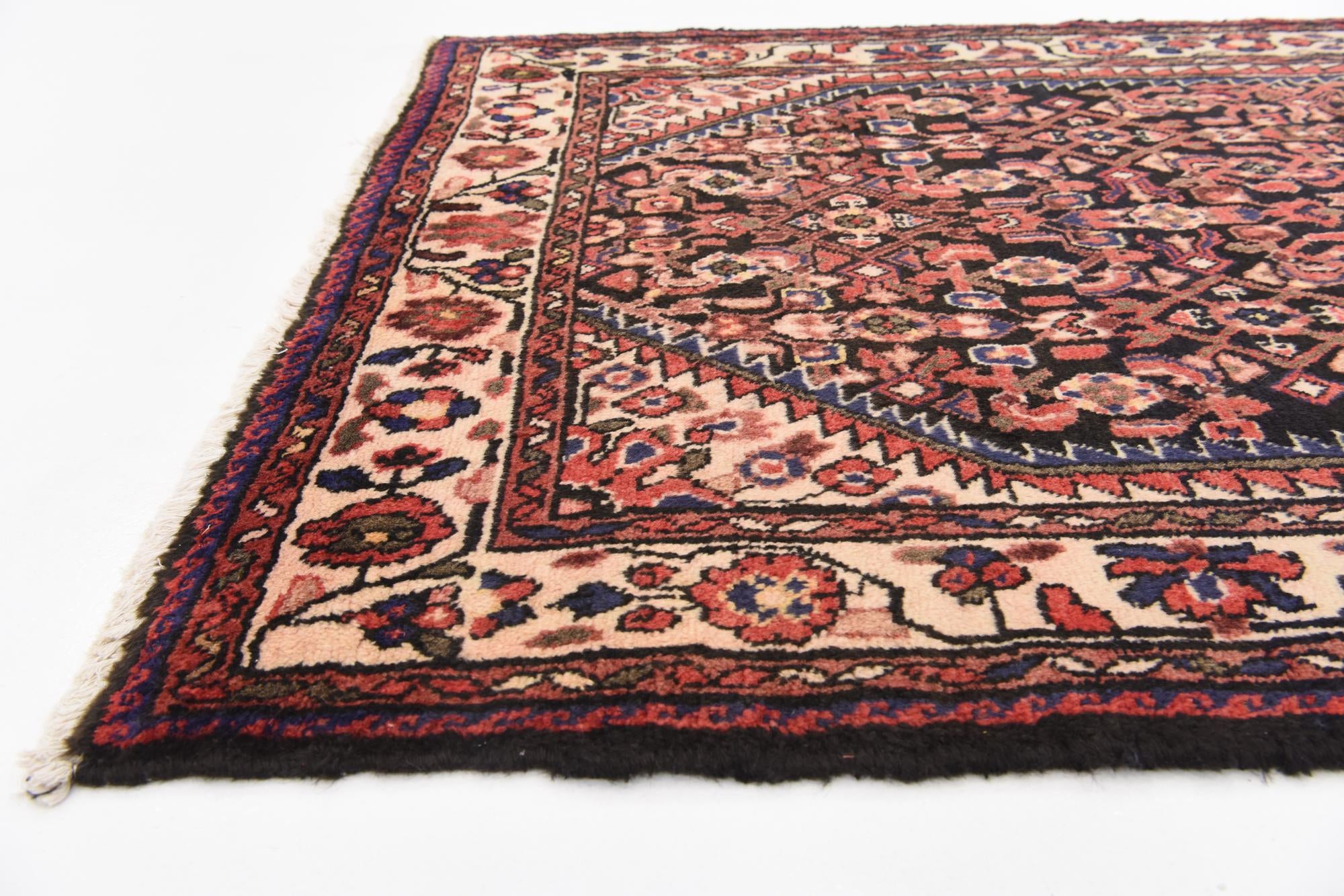 3' 10 x 10' 2 Hand Knotted Hossainabad Persian Wool Runner Rug